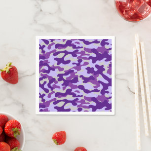 Purple Camo Napkin
