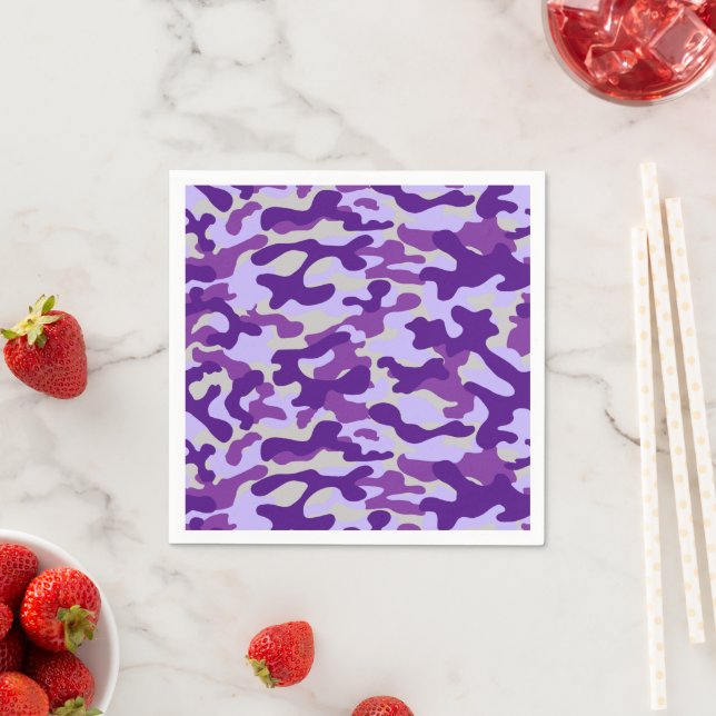 Purple Camo  Napkin (Insitu)