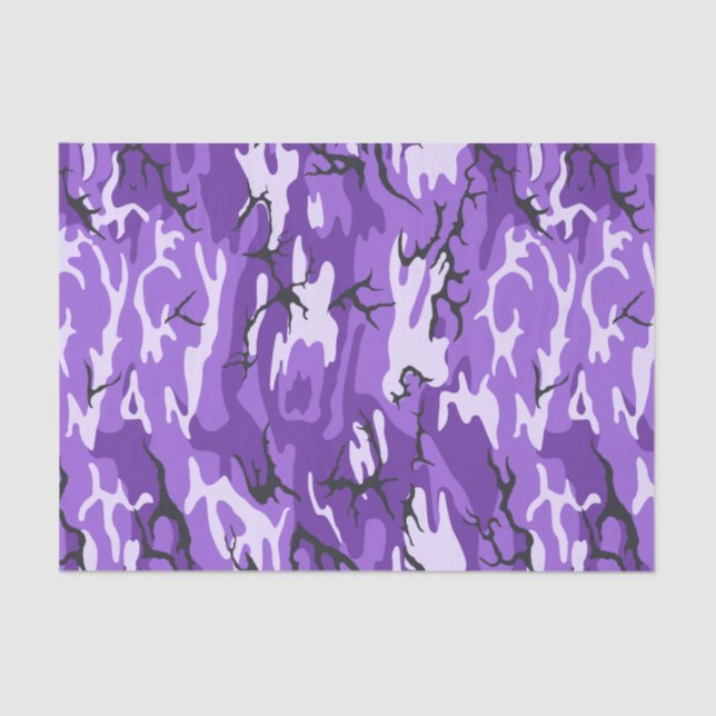 Purple Camo Tissue Paper (Front)