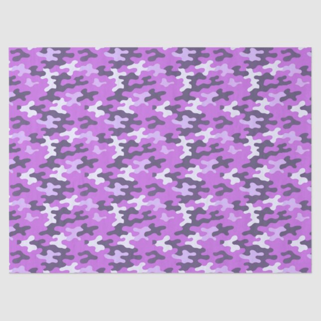 Purple Camo Tissue Paper (Front)