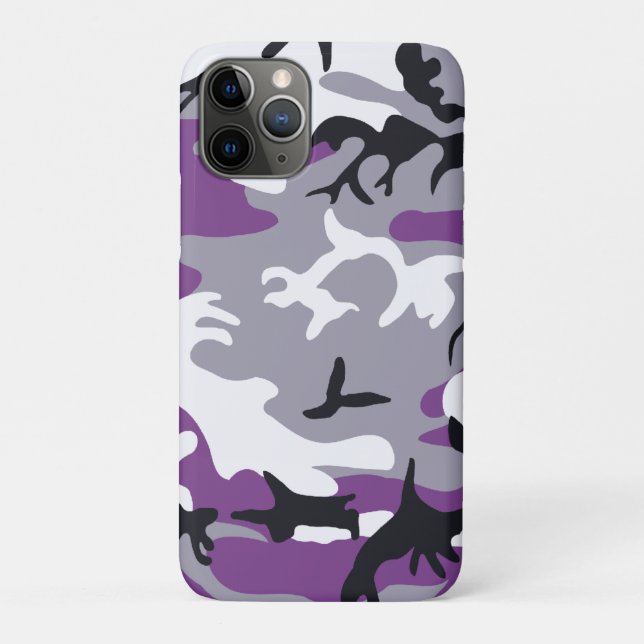 Purple Camouflage Barely There™ iPhone 4 Case (Back)