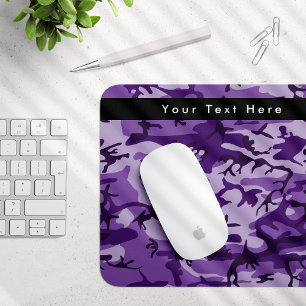 Purple Camouflage, Camouflage, Military, Army Mouse Pad