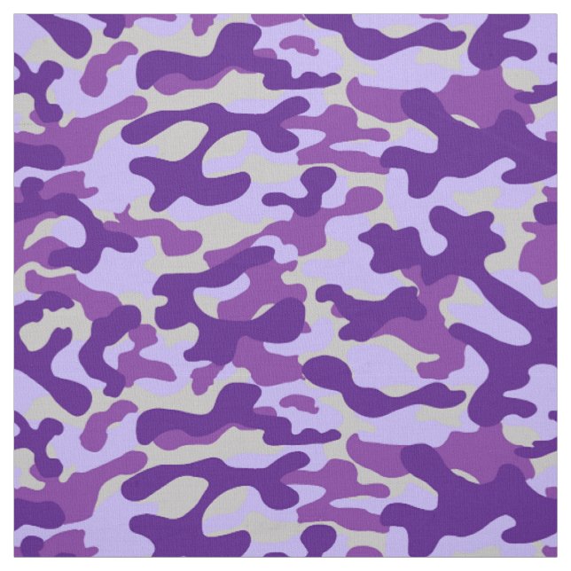 Purple Camouflage  Fabric (Swatch)