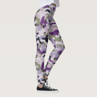 Purple Camouflage Lavender Green Camo Pattern