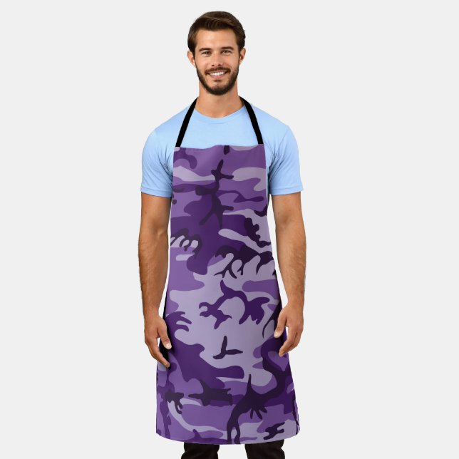 Purple Camouflage, Military, Army Apron (Worn)