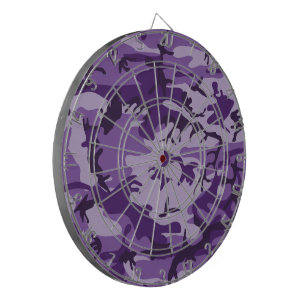 Purple Camouflage, Military, Army Dartboard