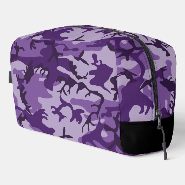 Purple Camouflage, Military, Army Dopp Kit (Right Corner)