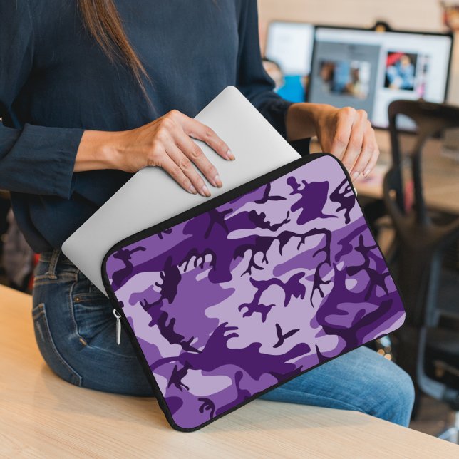 Purple Camouflage, Military, Army Laptop Sleeve (Creator Uploaded)