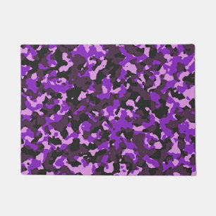 Purple camouflage pattern doormat