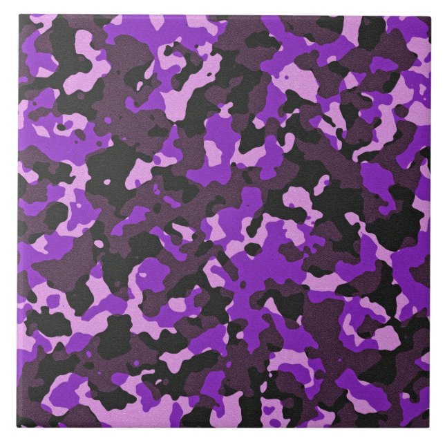 Purple camouflage pattern tile (Front)