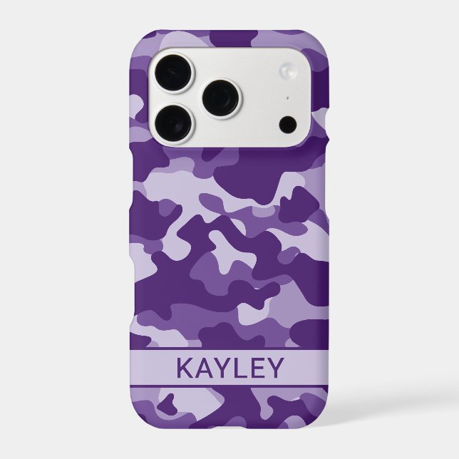 Purple Camouflage Personalised (Back)