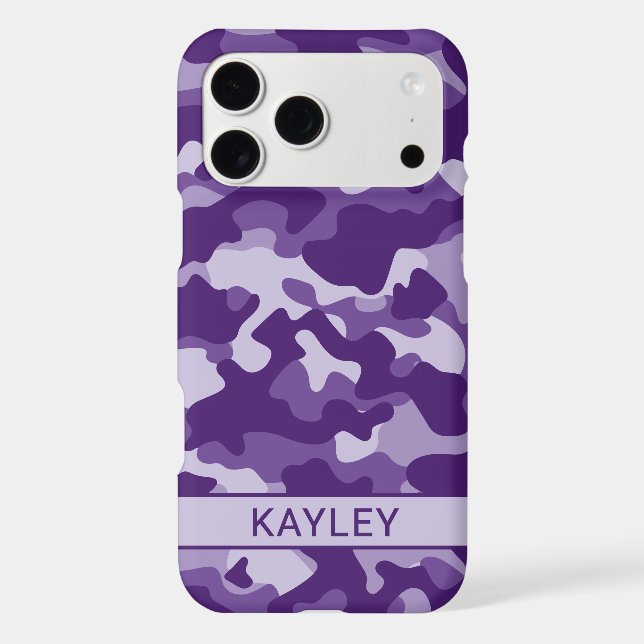 Purple Camouflage Personalised  (Back)