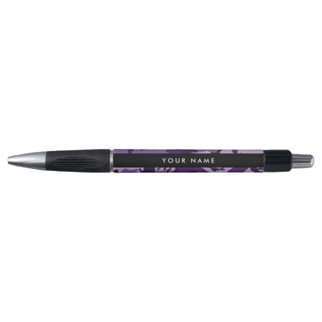 Purple Camouflage Your name Personalise (Front)
