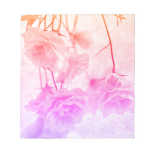 Purple Campanella Flowers Macro Notepad