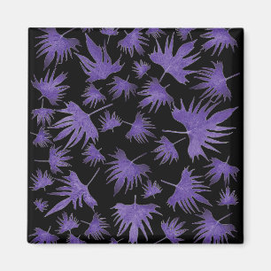 Purple Canary Vine Leaves Magnet