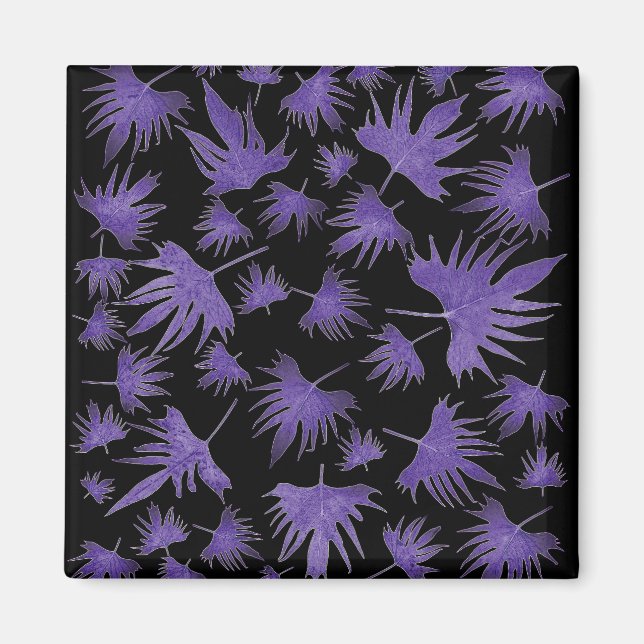 Purple Canary Vine Leaves Magnet (Front)