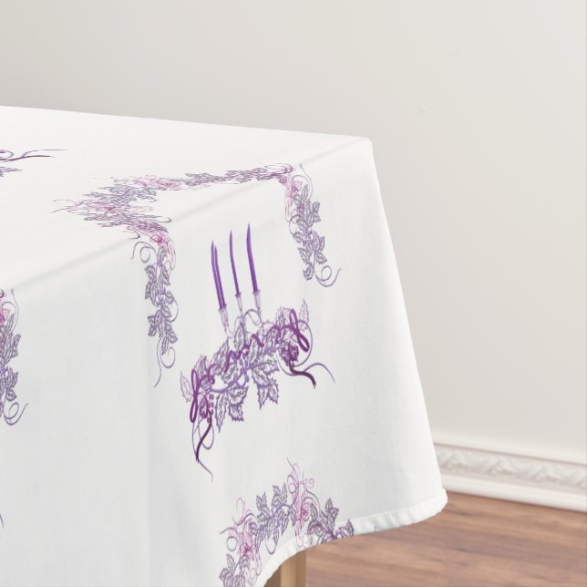 Purple Candles Tablecloth (In Situ)
