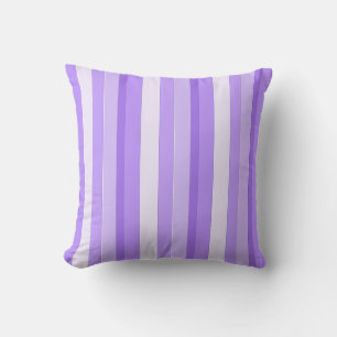 Purple Candy Stripe Throw Pillow