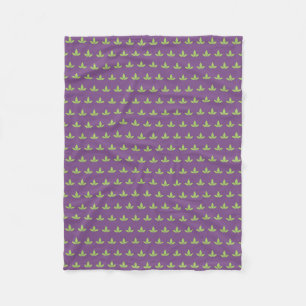 Purple Cannatopia Logo Blanket