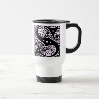 Purple Capital letter 'S' - Mug