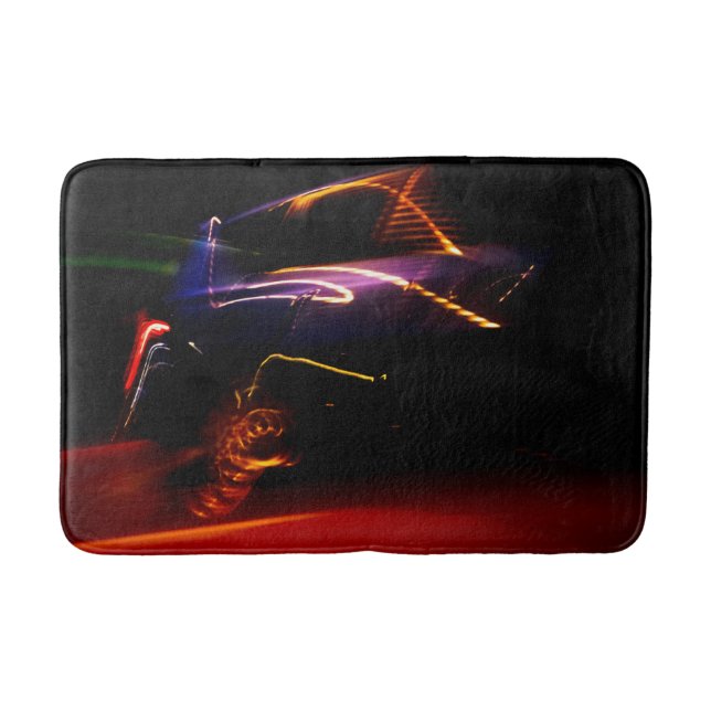 purple car dance bath mat (Front)