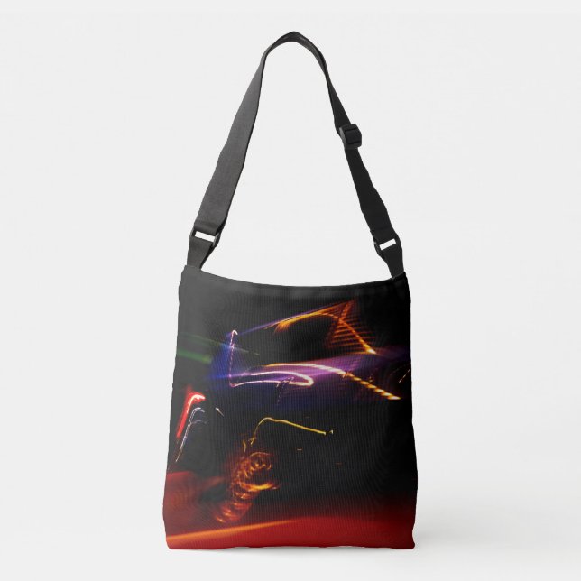purple car dance crossbody bag (Front)