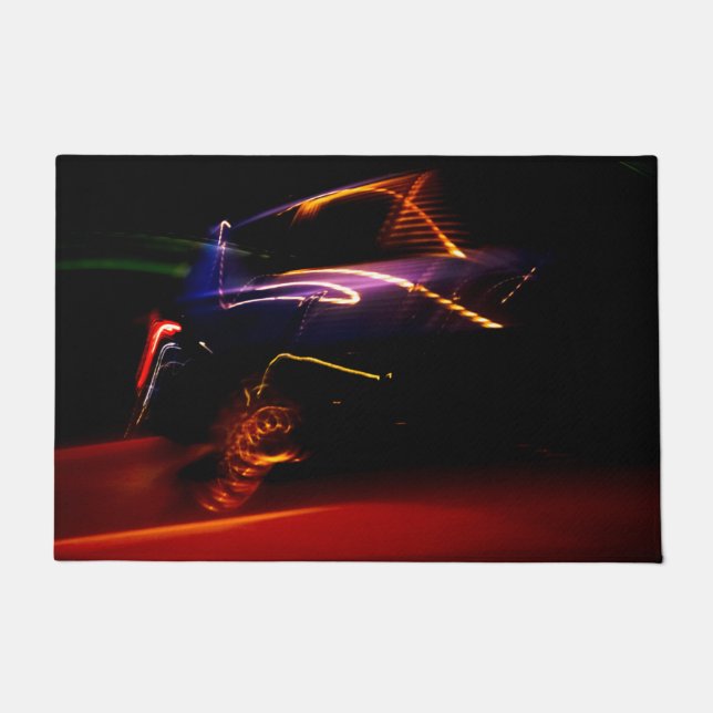 purple car dance doormat (Front)