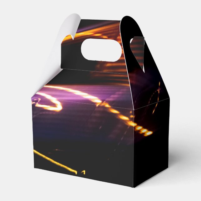 purple car dance favour box (Front Side)
