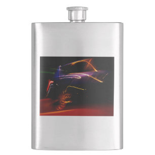 purple car dance flask