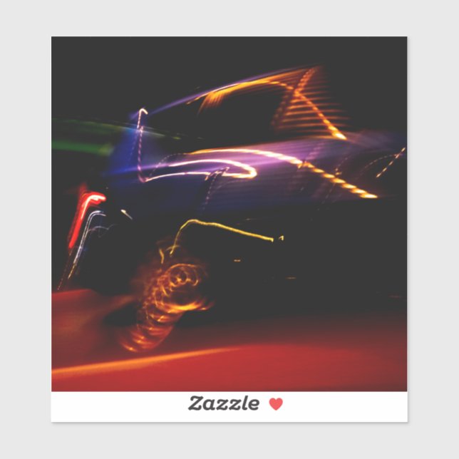 purple car dance sticker (Sheet)