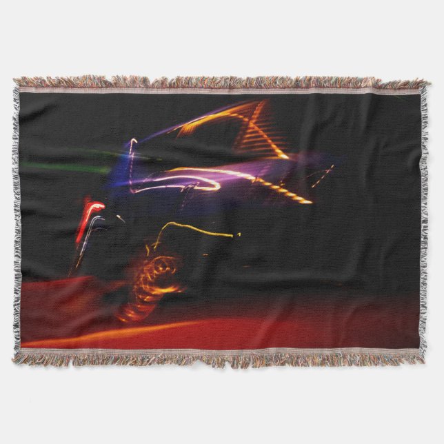 purple car dance throw blanket (Front)
