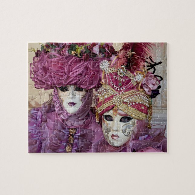 Purple Carnival costume, Venice Jigsaw Puzzle (Horizontal)