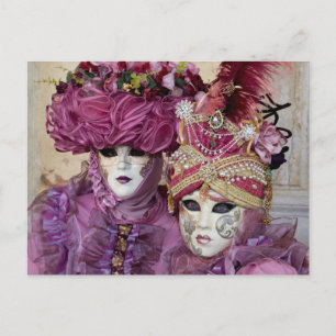 Purple Carnival costume, Venice Postcard