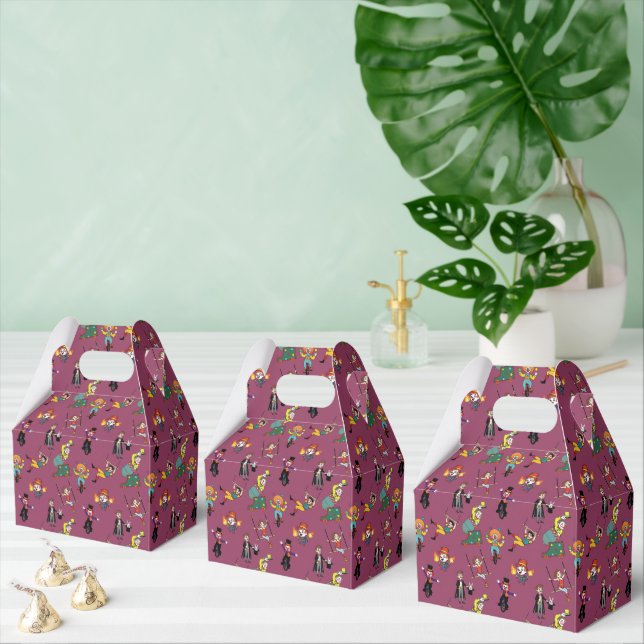 Purple Cartoon Circus Seamless Pattern Favour Box (Multiple)