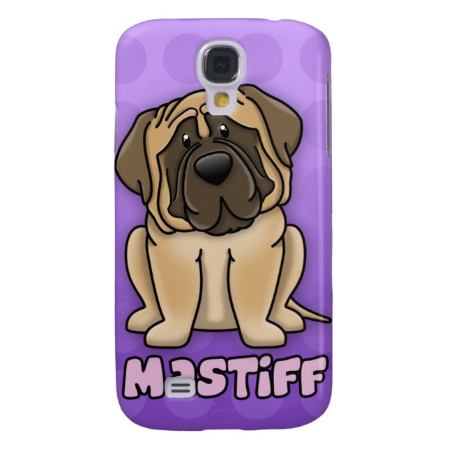 Purple Cartoon Mastiff Case-Mate Samsung Galaxy Case (Back)