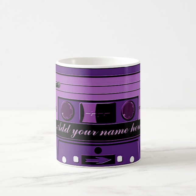 Purple Cassette Groove_ Coffee Mug (Center)
