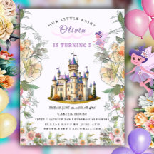 Purple Castle Fairytale Birthday Theme with Fairy