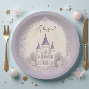 Purple Castle Paper Plates