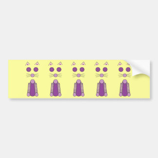 Purple CAT Bumper Sticker