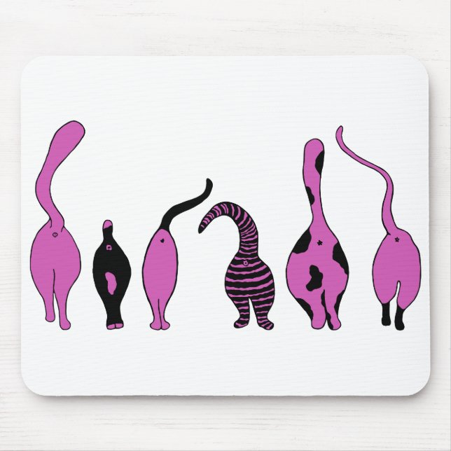 Purple Cat Butts Mouse Pad (Front)