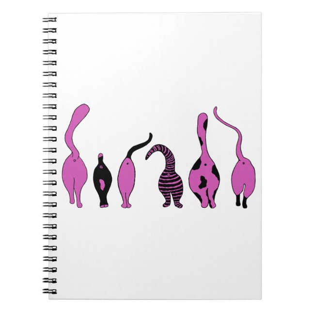 Purple Cat Butts Notebook (Front)