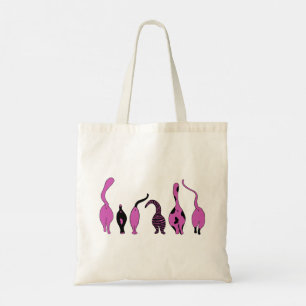 Purple Cat Butts Tote Bag