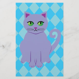 Purple Cat Stationery