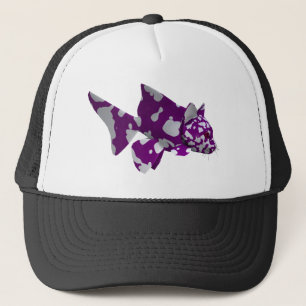 Purple Catfish Trucker Hat