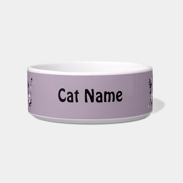 Purple Cats Pet Bowl (Front)
