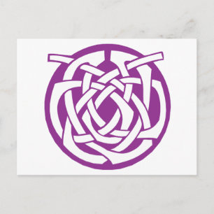 Purple Celtic Circle Postcard