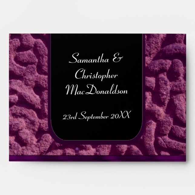 Purple celtic knot art envelopes (Front)