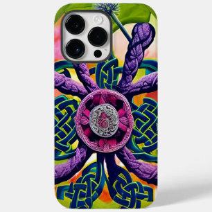 Purple Celtic Knot Fantasy Art Abstract  Case-Mate iPhone 14 Pro Max Case