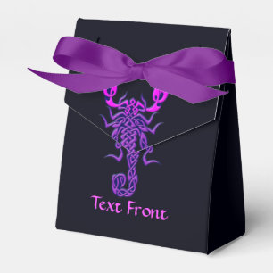 Purple Celtic Knot Scorpion Favour Box