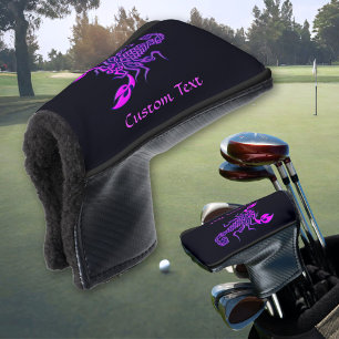 Purple Celtic Knot Scorpion Golf Head Cover